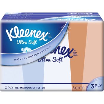 Kleenex Ultra Soft Tissue Soft Pack Vintage 3ply