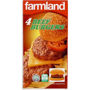 Farmland Beef Burgers 4s 227g
