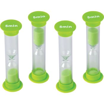 Teacher Created Resources 5 Minute Sand Timer Small Pack of 4