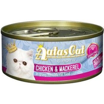 Aatas Cat Canned Food Creamy Chicken And Mackerel 80g