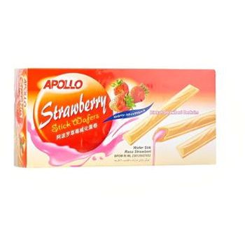 Apollo Stick Wafers Strawberry 30pcs 11g