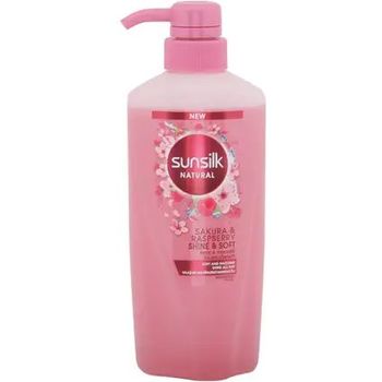 Sunsilk Shampoo Sakura and Raspberry Formula Shine and Soft 450ml