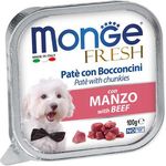 Monge Dog Fresh Beef Pate with Chunkies 100g