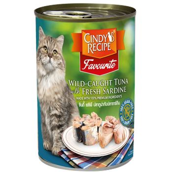 Cindy Recipe Cat Tuna Sardine Flavor 400g