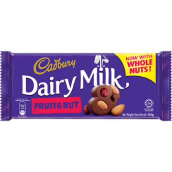 Cadbury Dairy Milk Fruit And Nut 165g