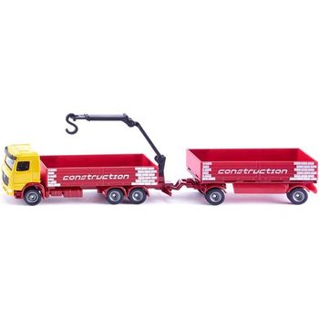 Siku Truck With Construction Material & Trailer 1:87 Scale