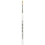 Silver Brush 2411s-20 0 Ultra Mini Short Handle Golden Taklon Brush One Stroke Size 20 0