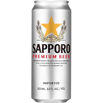 Sapporo Beer Can 500ml