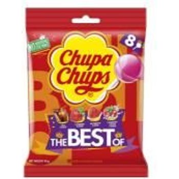 Pack Of 2 Chupa Chups The Best Bag 8 Lollipops 96g