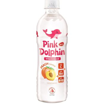 Pink Dolphin Vitaminised Water Peach 500ml