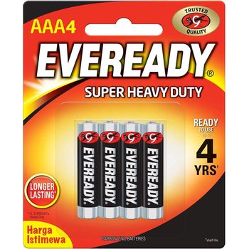 Eveready Super Heavy Duty Batteries AAA 4pcs
