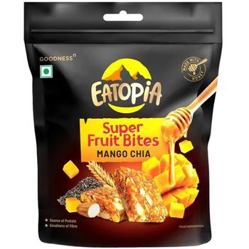 Eatopia Super Fruit Bites Mango Chia Made With Honey 60g