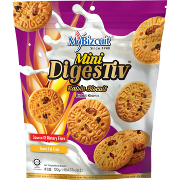 MyBizcuit Mini Digestive Raisin Biscuit 120g