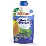 Happy Baby Organic Tot Fiber and Protein Organic Pear Blueberry and Spinach 4 Ounce