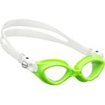 Cressi Crab Silicone Swim Goggles for Kids Lime White