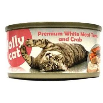 Jolly Cat Canned Food Premium White Meat Tuna & Crab 80g