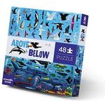 Crocodile Creek Above And Below Sea & Sky 48-piece Jigsaw Floor Puzzle For Kids Ages 4 Years And Up Heavy-duty Box For Storage Finished Puzzle Is 27” X 20”