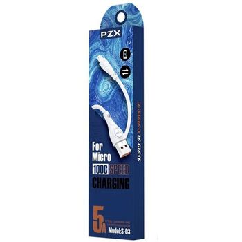 PZX S-03 Fast Charging Cable 5A Micro USB To USB 1m White