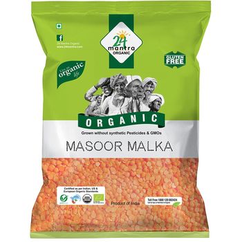 24 Mantra Organic Masoor Malka 500g