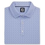 FootJoy Micro-Floral Lisle Self Collar Blue Violet / White