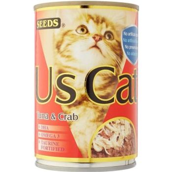 Seeds Us Cat Canned Food Tuna & Crab 400g