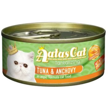 Aatas Cat Canned Food Tantalizing Tuna And Anchovy in Aspic 80g