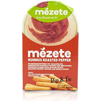 Mezete Dip & Go Roast Pepper Hummus 92g 3246