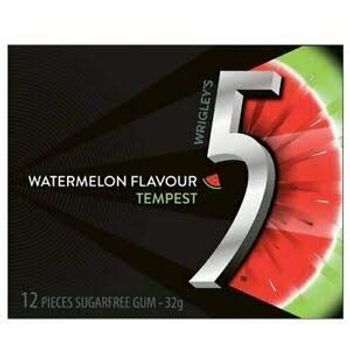 Wrigley's 5 Gum Watermelon Tempest 12 Sticks 32g