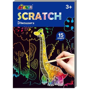 Avenir Mini Scratch Book Dinosaurs