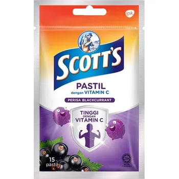 Scott's Vitamin C Blackcurrant Pastilles 15pcs 850g