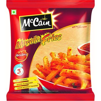 McCain Frozen Foods Masala Fries Hot And Spicy 375g