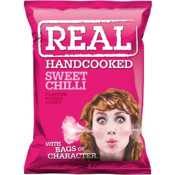 Real Hand Cooked Potato Crisps Sweet Chilli 150g