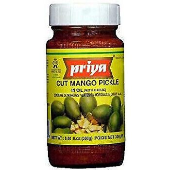 Priya Cut Mango Pickle With Garlic 300g