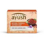 Lever Ayush Natural Fairness Saffron Soap For Fair Glowing Skin 100g