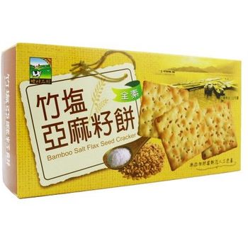 JIA HER Bamboo Salt Flax Seed Cracker 115g
