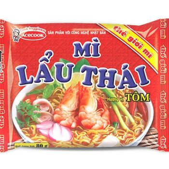Ace Cook Mi Lau Thai Huong Vi Tom Thai shrimp Tom Yam Instant Noodle 81g
