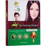 Bioherbs Naturals Hair Darkening Shampoo Natural Brown 2 x 20ml