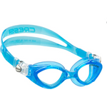 Cressi Crab Silicone Swim Goggles for Kids light blue