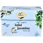 Nature Chai Tulsi Jasmine Green Tea Biodegradable Pyramid Bags 40g