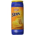 Lays Stax Cheddar Flavored Potato Crisps 155g