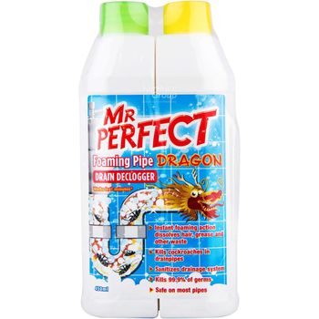 Mr Perfect Foaming Pipe Dragon Drain Declogger 450ml