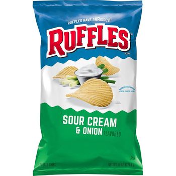 Ruffles Potato Chips Sour Cream & Onion Flavored 184g