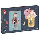 Janod Bodymagnet Educational Human Body Game Anatomy Organs Skeleton Muscles 76 Magnetic Pieces From 7 Years Old 12 Languages J05491