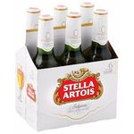 Stella Artois Beer Bottle 6 Pack 330ml
