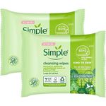 Simple Cleansing Facial Wipes 2 x 25pcs