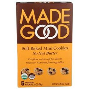 Made Good Cookies Soft Baked Mini No Nut Butter Organic 4.25 Ounce