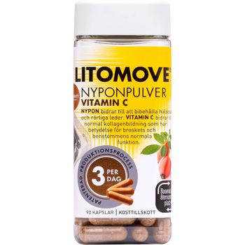 Litomove Rosehip Powder Vitamin C (90 Capsules)