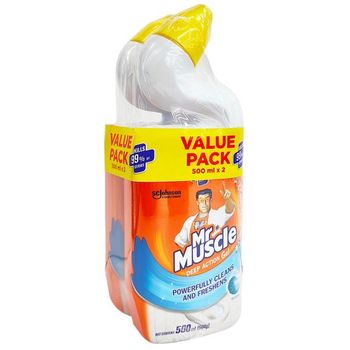 Mr Muscle Toilet Cleaner Marine Twin Pack 1kg