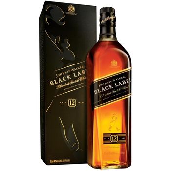 Johnnie Walker Black Label Whisky 1L