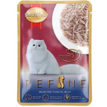 SmartHeart Cat Pouch Refine Selected Tuna in Jelly 48 Cans 70g